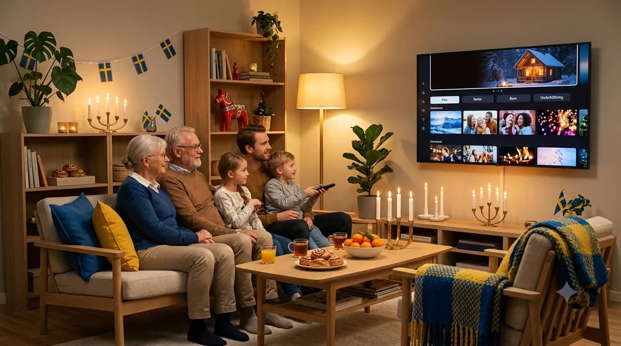 Flera generationer tittar på IPTV på flera TV i hemmet